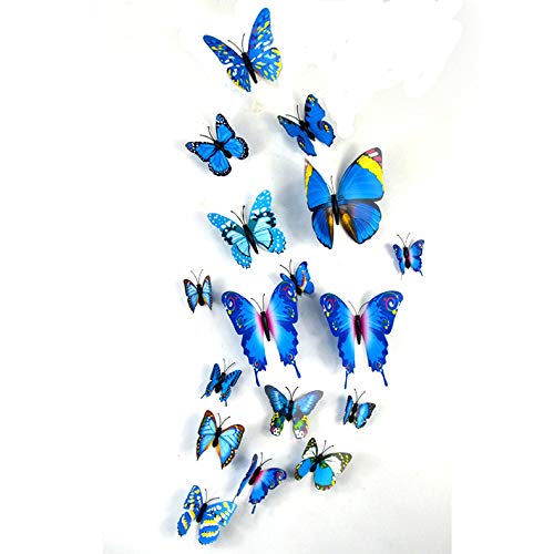 Image of Rangoli Butterfly Wall Stick or Magnet for Home, Office, Kids Room Decor Self Adhesive Removable PVC. Design-13