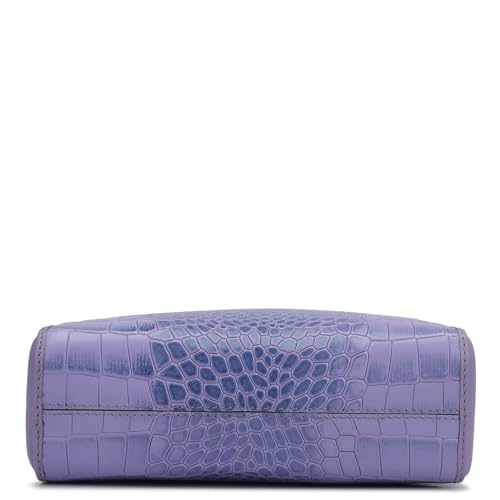 Image of Da Milano Women's Leather Sling Bag - Purple
