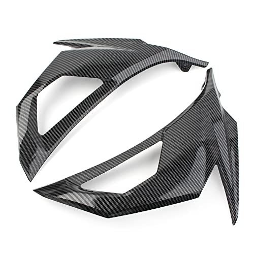Bacar Carbon Fiber Pattern Front Fairing Cover Cowl Mask Visor Turn Signal Body Frame Guard Covers for Kawasaki NINJA 400 2018 2019 2020