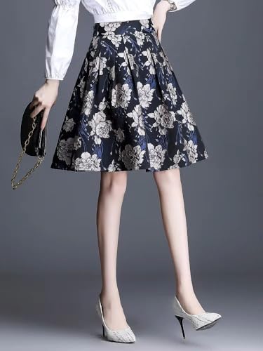Jupe courte chic imprimée taille haute style coréen moderne
