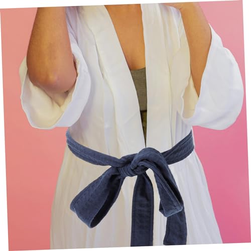 Soft Breathable Bathrobe Belt Replacement for Hotel and Home Adjustable Robe Waist Tie Sturdy Spa Robe Accessory Dark Blue3