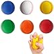 PcvGef Baseball Set 6 Softbälle für Kinder und Erwachsene, Baseball Ball für Indoor und Outdoor Sport, Stress Relief Spielzeug, Farbige Softbälle für Baseball-Themenparty, 7 cm PU Material