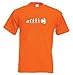 Price comparison product image Juko Mens Vespa T Shirt Ape to Vespa Evolution T-Shirt. Orange, XX-Large
