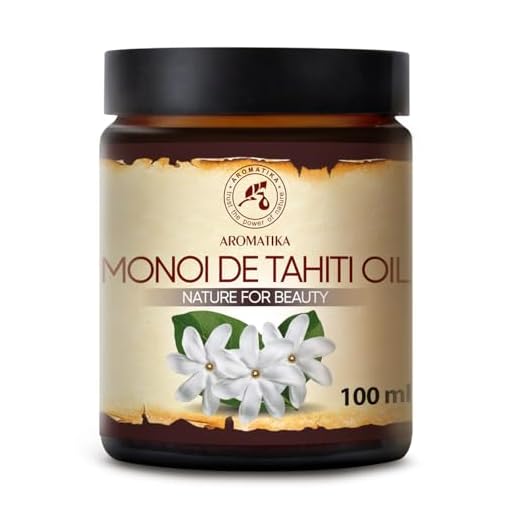 Aceite de Monoi de Tahiti 100 ml - Cuidado Corporal con Aceite de Coco - Extracto de Flor de Gardenia - para el Cuidado de la Piel - del Cuerpo - del Cabello - Belleza