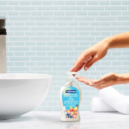 Softsoap US07059A Warm Vanilla & Coconut Milk Scent Liquid Hand Soap thumb #1