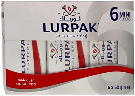 Lurpak Butter Unsalted Mini Blocks 6 x 50g