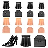 SooGree High Heel Protective Heel Caps, 8 Pairs Heel Tip Covers 4 Sizes High Heel Stoppers, Heel Covers Protectors for Heel Walking on Grass Soft Mud Gravel