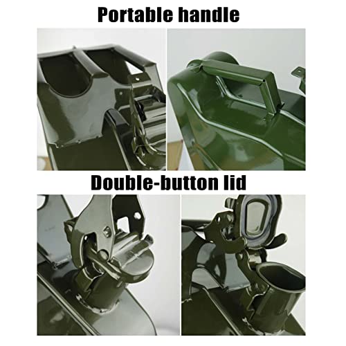 Conteneur de carburant jerrycan essence métal vert 10L 20L