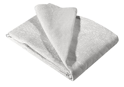 Europa Fine Linens Ikat Matelasse Bedding, Coverlet Full/Queen Size 84-Inch by 96-Inch, Dove