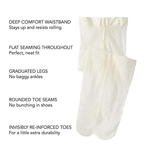 Country Kids Girls' Signature Sheer to Waist Pantyhose 2 Pairs3