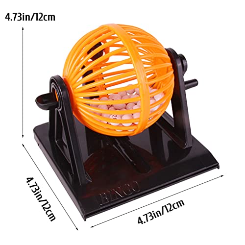 Rvtkak Bingo Spiel Set, Bingo-Bälle, Traditionelles Familien-Partyspiel Spiel, Inklusive Rundkäfig 90 Zahlenbälle 12 Karten Familienspiel, Bingo-Spiele Kinder, Weihnachten