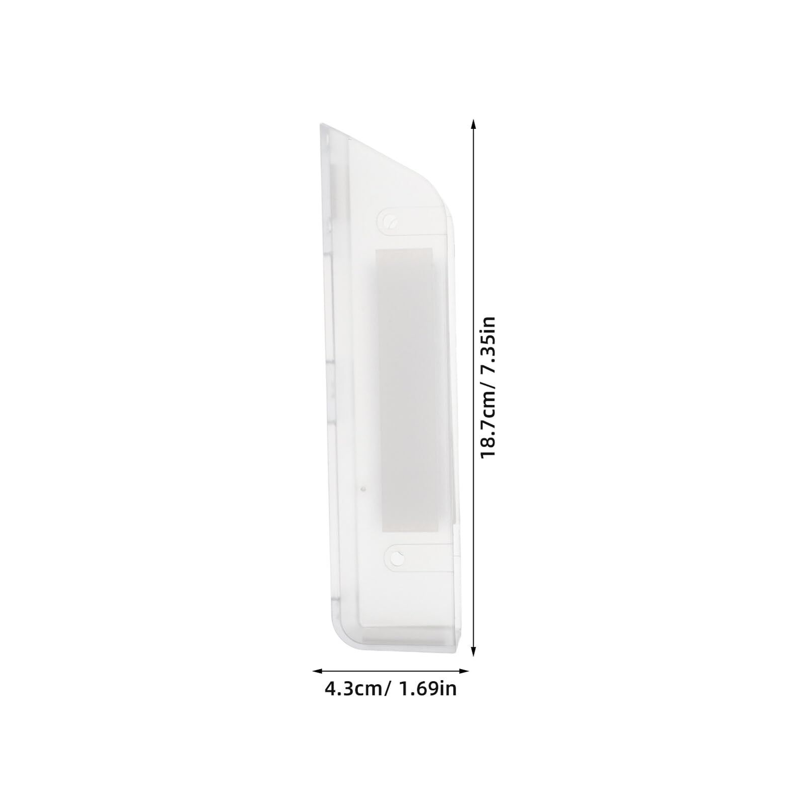Support Mural Compact en Acrylique pour Pèse-personne Numérique, Léger et Pratique, pour Appartement ou Salle de Bain, Rangement Gain de Place