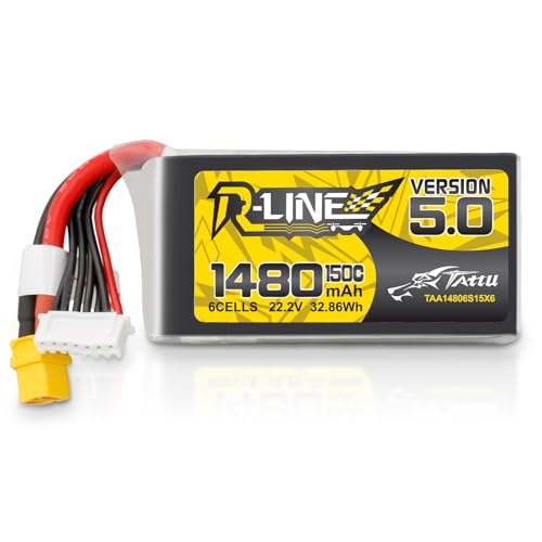Tattu 6S Lipo Batería 1480mAh 150C...