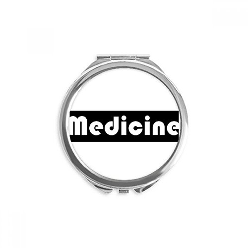 Miroir médecine rond maquillage de poche pour révisions et gardes de santé