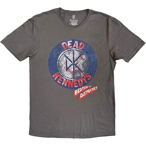 Image of Dead Kennedys Bedtime for Democracy T Shirt L Grey
