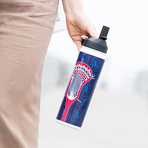ChalkTalkSPORTS Lacrosse Insulated Water Bottle Lacrosse Stick
