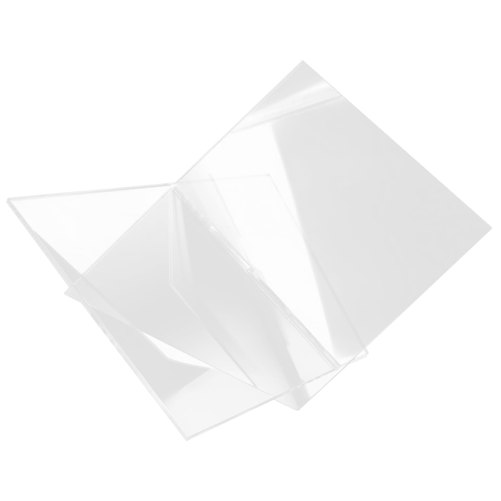 Cabilock Versatile Acrylic Bookshelf Bookstand for Display Large Book Stand Angled Bookshelf