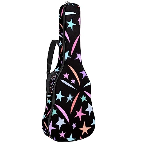 Housse pour guitare acoustique – Feux d’artifice et étoiles – Grande housse pour guitare – Convient à la plupart des tailles de guitare, Multicolore., 42.9×16.9×4.7 in, Motif imprimé tendance - Les Beatles, Paul McCartney, John Lennon, RIngo Starr, George Harrison Housse pour guitare acoustique - Feux d'artifice et étoiles - Grande housse pour guitare - Convient à la plupart des tailles de guitare, Multicolore., 42.9x16.9x4.7 in, Motif imprimé tendance