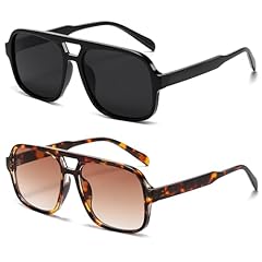 2 Pack - (Black/Grey + Leopard/Gradient Brown)