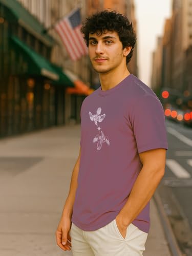 Image of Nobero Men's Regular Graphic Printed T-Shirt for Men | Soft Cotton | Classic Fit | Printed Casual Tshirt for Men