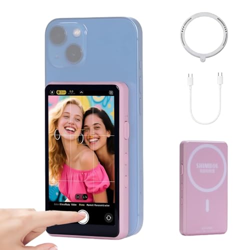 Shimbol P4 Rose Moniteur Vlog Selfie sans Fil avec Écran Tactile de 4