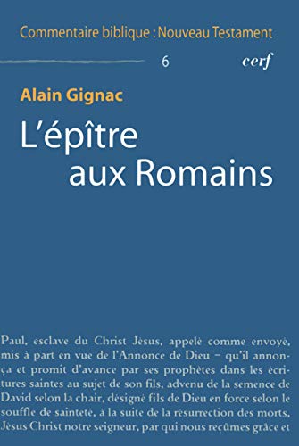  L'épître aux Romains Livre PDF Gratuit