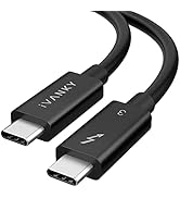[Intel Certified] iVANKY Thunderbolt 3 Cable 2.3ft, 40Gbps Data Transfer, 100W Charging, 5K 60Hz,...
