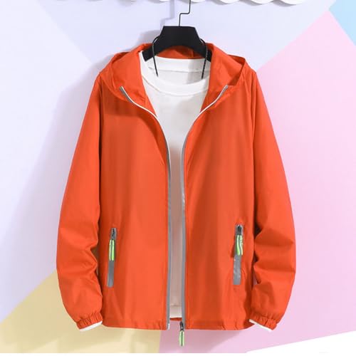 Fishing Hoodies for Men UPF 50 + with Reflective Zipper Pockets Full Zip Lightweight Sun Protection Hoodie Jacket Hiking2