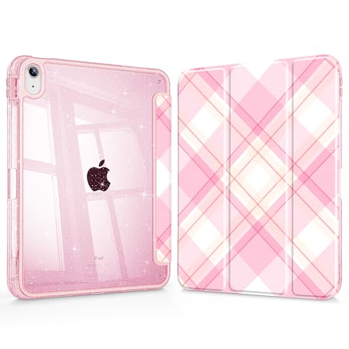 Coque iPad 11 antichoc Tuiklol anti-perte stylet dos transparent paillettes