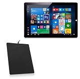 BoxWave Case Compatible with Onda Tablet Onda OBook 10 Pro Tablet (10.1 in) - Velvet Pouch, Soft Velour Fabric Bag Sleeve with Drawstring - Jet Black