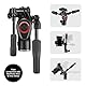 Manfrotto Befree Advanced 3-Way Tripod Kit, Tripod and Fluid Head in Aluminium for Cameras and Camcorders up to 6 kg, Ultra-Compact, Photo Accessories for DSLR , CSC, Mirrorless, Photo and Video