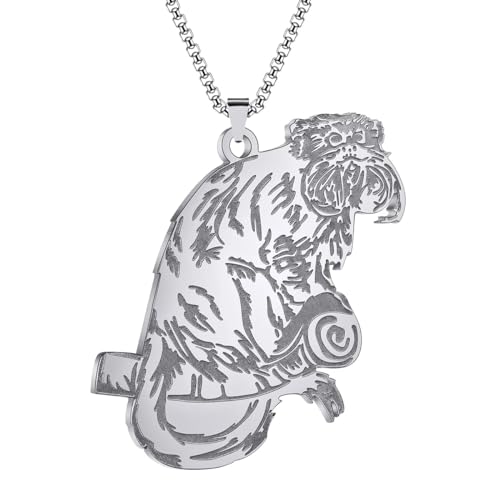 Collier singe en argent sterling 925 de haute joaillerie