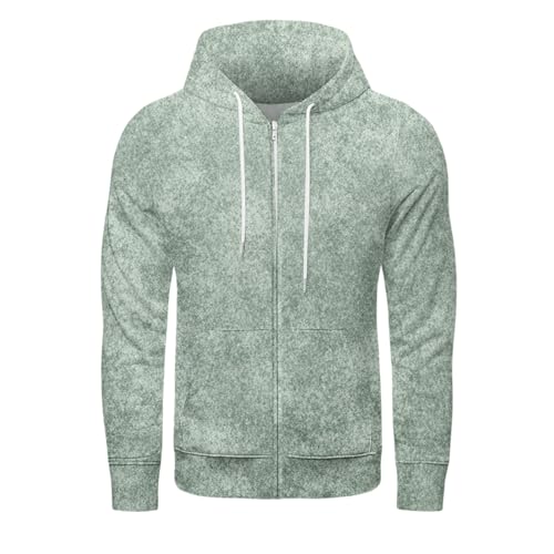 Ymosrh Men's Casual Hoodies, Long Sleeve Tie Dye Print Zip Up Hooded Sweatshirts with Pockets, M-3XL3