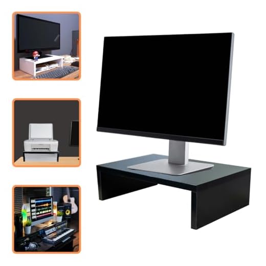 Suporte Monitor MDF Preto