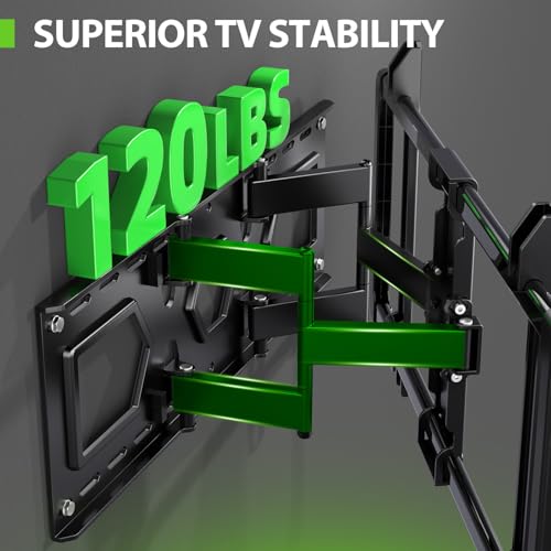 Image of USX MOUNT XML606 Ultra Slim TV Wall Mount for 37-90 inch TVs up to 120 lbs, Wall Mount for 1.45 inch Low Profile TVs, Smooth Joint, Pre-Assembled, Max VESA 600x400mm, Fits