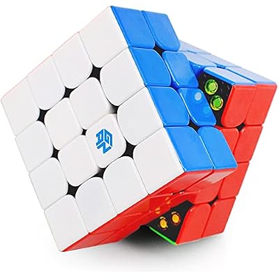 GAN 460 M, Gan 4x4 Magnetic Speed Cube, Gan 460 M 4 by 4 Stickerless Puzzle Toy for Kids and Adults