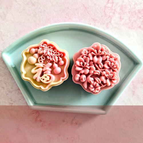 Molde para pasteles flores y calabaza de ABS miniatura 5