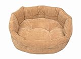 TopZoo Panier pour Chien Velours Marron Taille S
