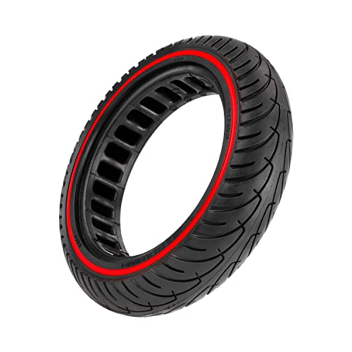 HORO.ES Rueda Repuesto Maciza Versión 3 Reemplazo llanta 2 tamaños 8,5" y 10" | Compatible con Xiaomi Scooter M365 / 1S / Essential/Pro / PRO2 (8,5" (Red))