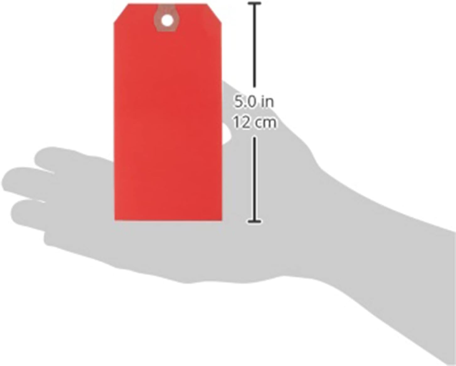 Avery Unstrung Shipping Tags, 11.5 pt. Stock, 4-3/4" x 2-3/8", 1,000 Red Hang Tags (12345)