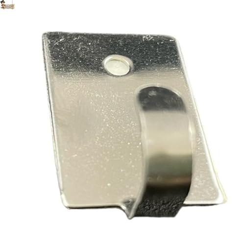 BricoLoco.com Perchas gancho adhesivo pared ¡¡ PACK 50 uds!! Colgador percha autoadhesiva. Adhesivo fuerte fijación. Acero inoxidable. Para azulejo, puerta madera, en cocina, baño, visillos (50)