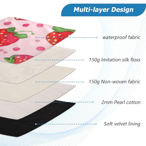 Funda para portátil con diseño artístico rosa fresa 13 pulgadas miniatura 4