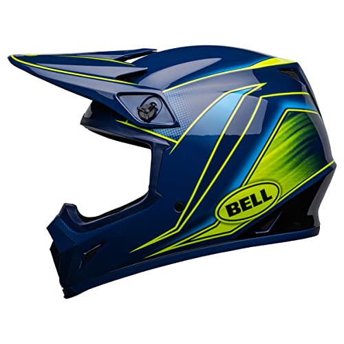 Image of Bell MX-9 MIPS Dirt Helmet (Zone Gloss Navy /Retina - Small)