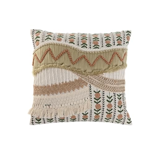 COJIN ALGODON 45X45 604 GR, BORDADO A MANO