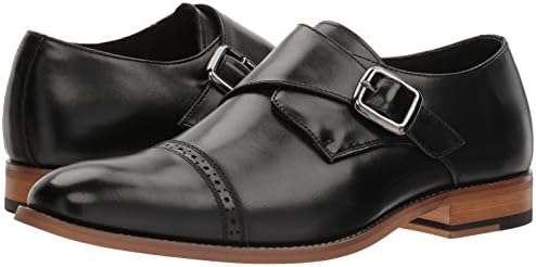 Stacy Adams Men's Desmond Cap Toe Monk Strap Loafer, Black, 12 | Image 6