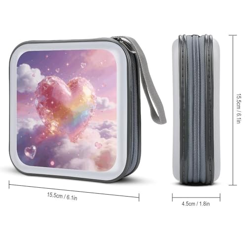 Funda para CD de plástico duro antigolpes con interior protector 3
