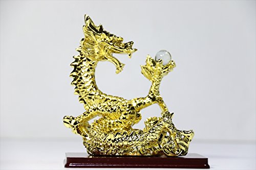 Amazon｜やまこう 黄金 □ 龍神様 □金メッキ □ 4寸 （小型） 神棚の