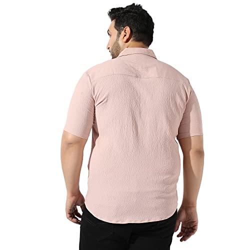 Image of Instafab Plus Men's Button Up Regular Fit Shirt for Casual Wear Modern Clothing Shirt Crafted with Regular Sleeve, Comfort Fit & High-Performance for Everyday Wear