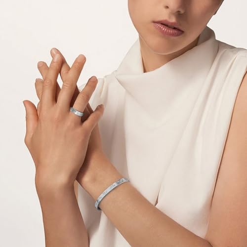 Gold Silver Butterfly Bracelet Ring Set, Stainless Steel Cuff Bangle Jewelry Dainty Love Design for Women Wedding Birthday Gift2