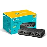 TP-Link LS1008G 8-Port Gigabit Network Switch, Desktop/Wallmount Ethernet Splitter, Plug and Play, Power Saving, Fanless design, Perfect for Home/Office/Surveillance